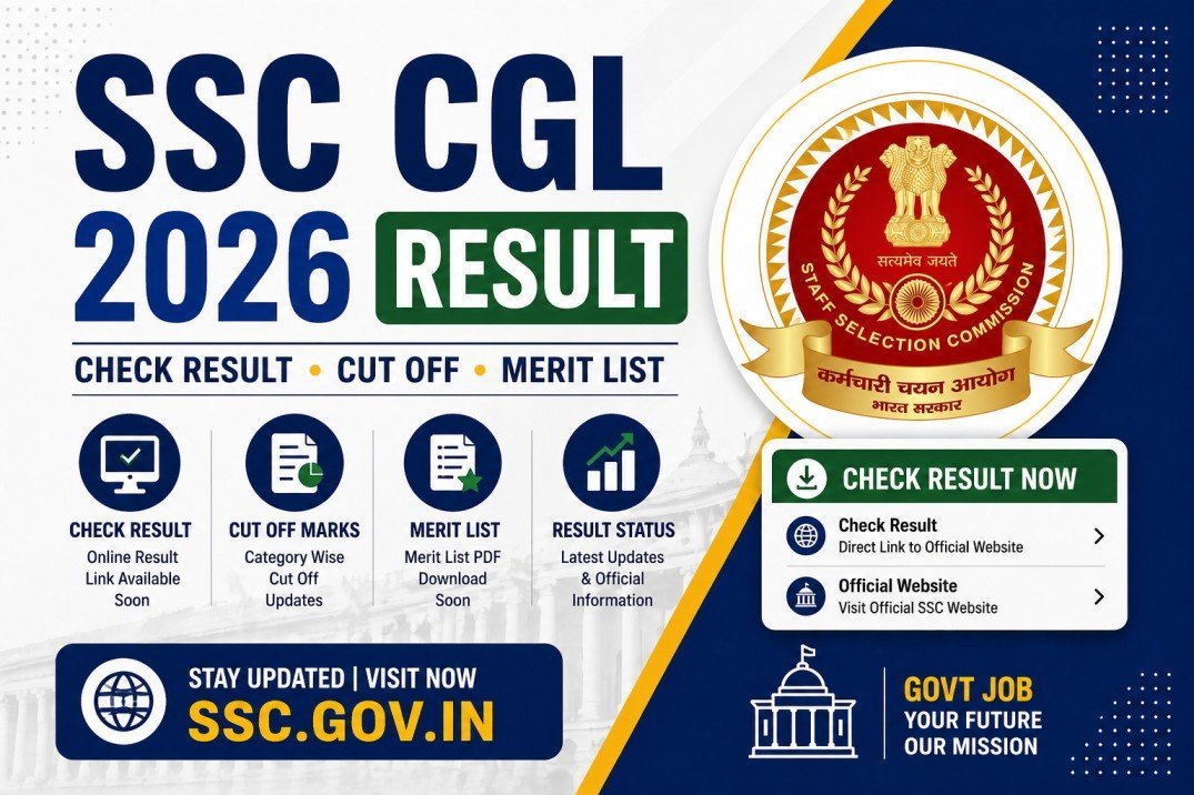 SSC CGL 2026 Result – Check Result, Cut Off, Merit List