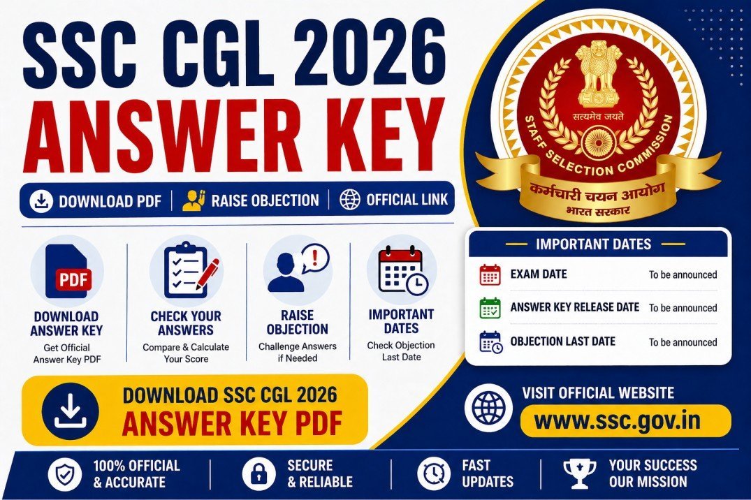 SSC CGL 2026 Answer Key – Download PDF, Raise Objection