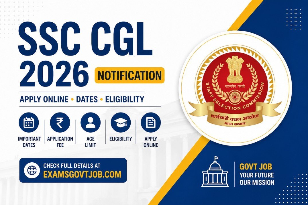 SSC CGL 2026 Notification – Apply Online, Dates, Eligibility